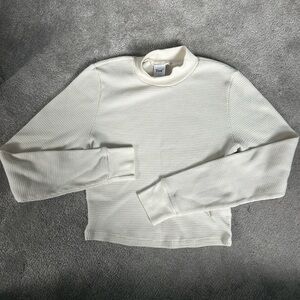 TNA waffle cropped longsleeve